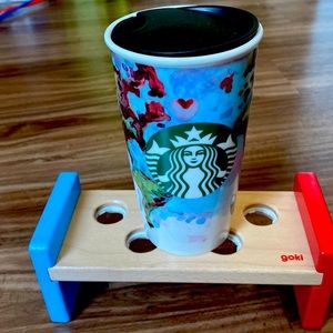 2015 Starbucks Shelby Kregel Water Color World Map Ceramic Coffee/Tea Tumbler